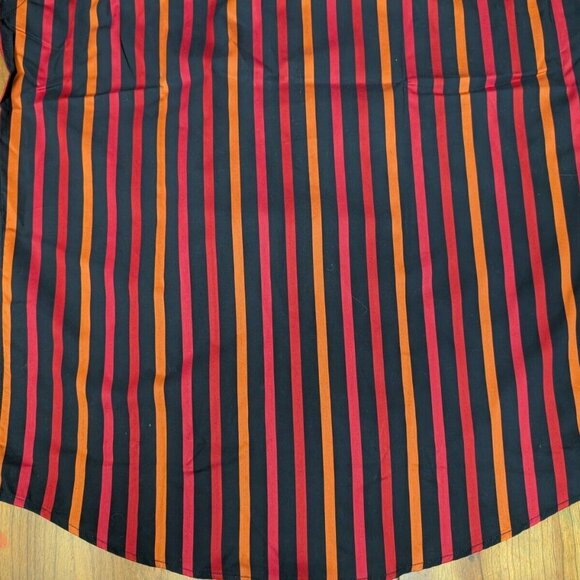 Luchiano Visconti Black Red Mens S Button up Shirt 2-Ply Mercerized Striped New - Picture 16 of 16